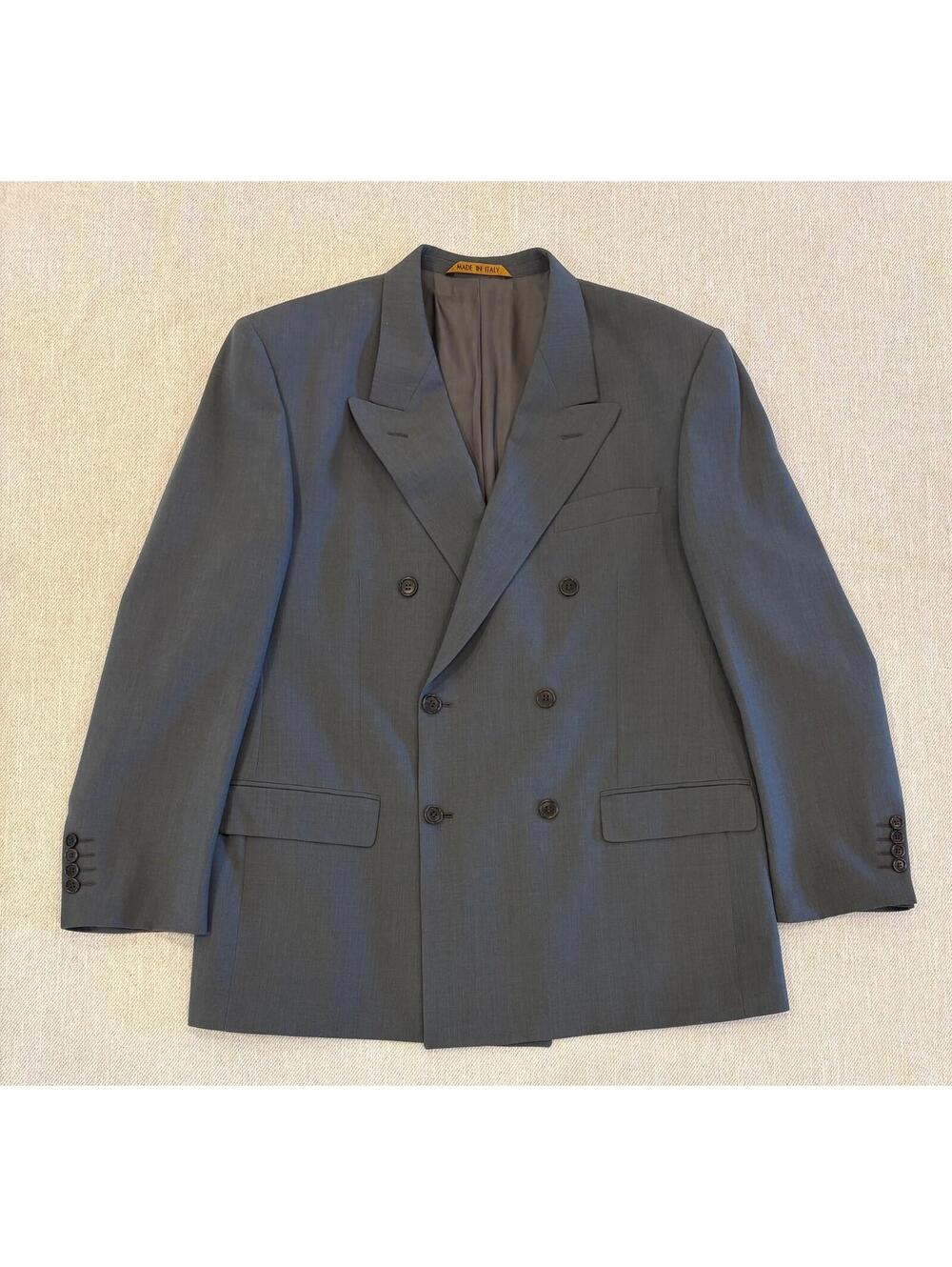 Marks & Spencer St Michael Double Breasted Blazer Italian Super 100s Wool 44R